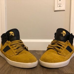 Yellow Suede Supra Hightops (M, US 11.5)